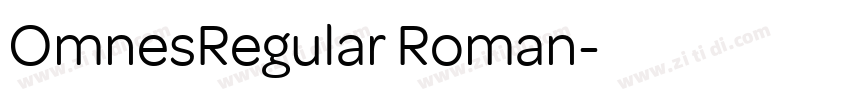 OmnesRegular Roman字体转换